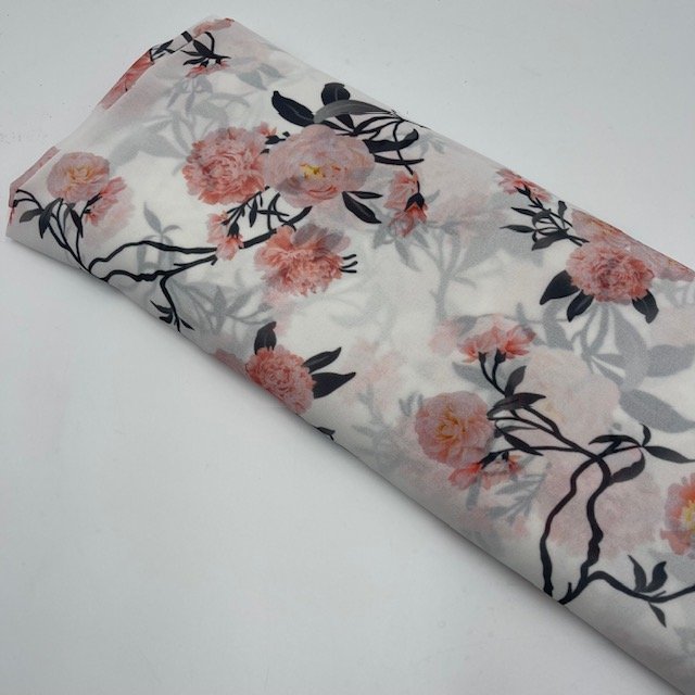 1 Peça de Chiffon Estampado c/ 5 mts