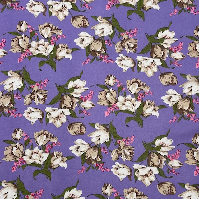 Chiffon Roses – Lilás/Bege Claro