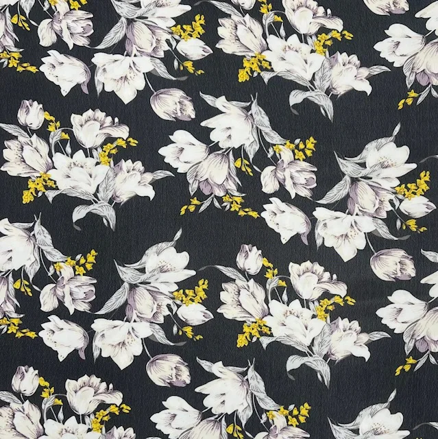 Chiffon Roses – Preto/Bege Claro