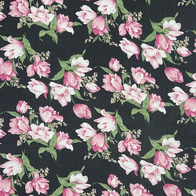 Chiffon Roses – Preto Rosa