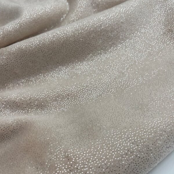 Coralina Estampada Glitter Pintas – Bege
