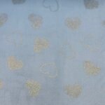 Coralina Estampada Glitter Corações – Azul - imagem 3