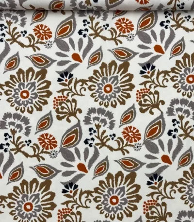 Crepe Twill Embroi Flower