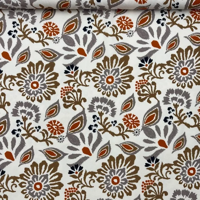 Crepe Twill Embroi Flower