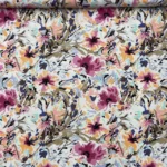 Crepe Twill Paint Flower
