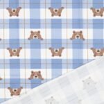 Flanela Estampada Xadrez Ursinhos – Azul - imagem 4