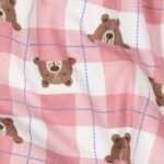 Flanela Estampada Xadrez Ursinhos – Rosa - imagem 3