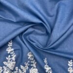 Ganga Bordado de Barra – Azul Claro - imagem 3
