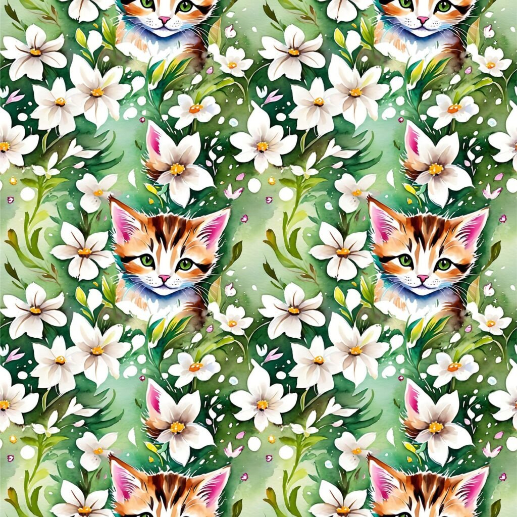 Policanvas – Flores e Gatos