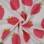 Musselina Big Strawberries – Crú - imagem 2