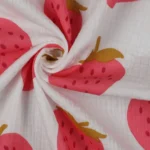 Musselina Big Strawberries – Crú - imagem 3