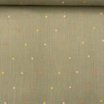 Musselina Bordada Dots – Verde