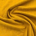 Musselina Bordado Inglês – Amarelo