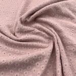 Musselina Bordado Inglês – Rosa