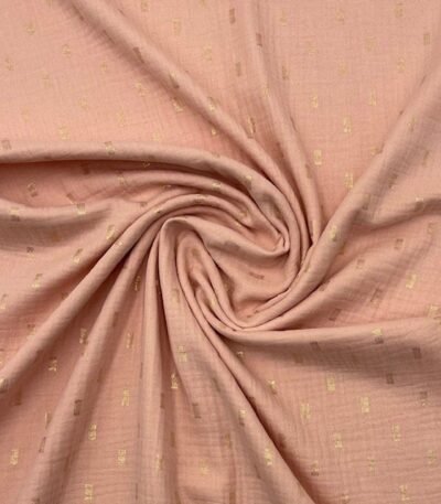 Musselina Foil Gold Rectangle – Rosa