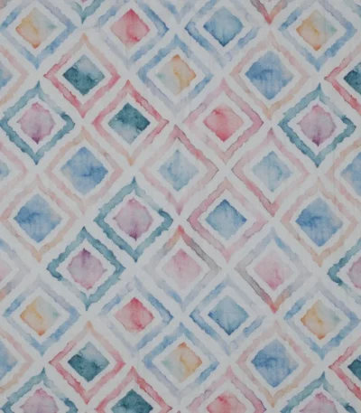 Musselina Geo Watercolor – Azul