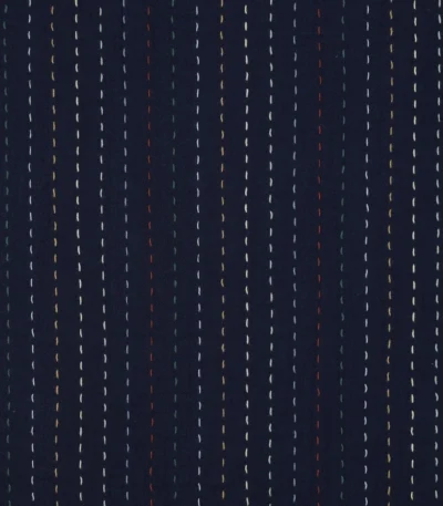 Musselina Bordada Riscas – Azul Marinho