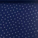 Musselina Silver Heart – Azul Marinho
