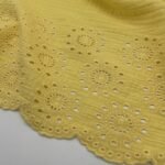 Musselina de Barra Bordada – Amarelo - imagem 3