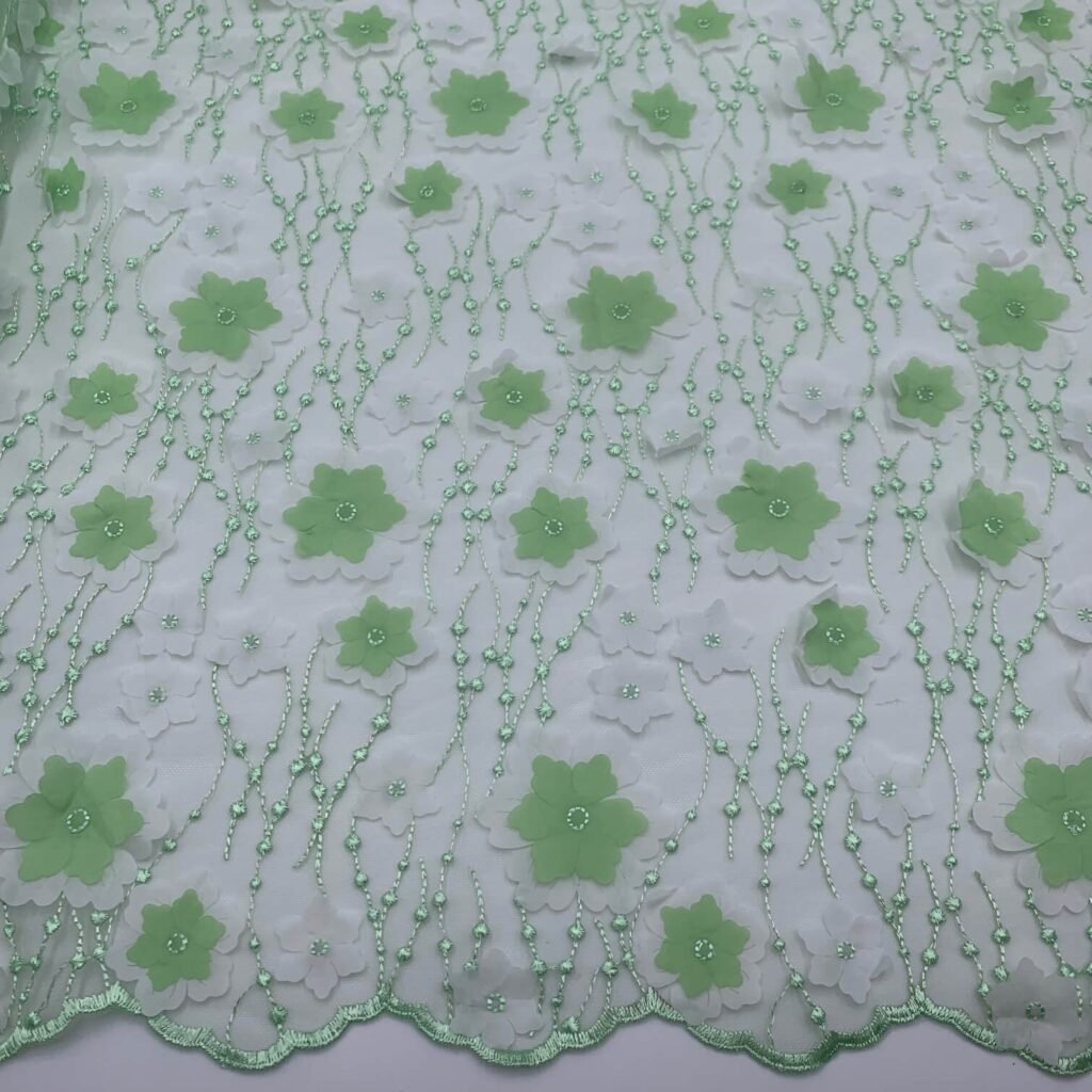 Renda Flor 3D – Verde