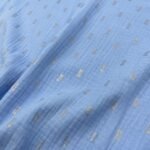 Musselina Foil Gold Rectangle – Azul - imagem 3