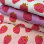Musselina Big Strawberries – Rosa - imagem 4