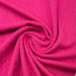 Jersey Jacquard Entrançado Acolchoado – Rosa Fuxia - imagem 2