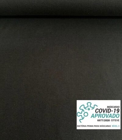 Malha Interlock – Preto