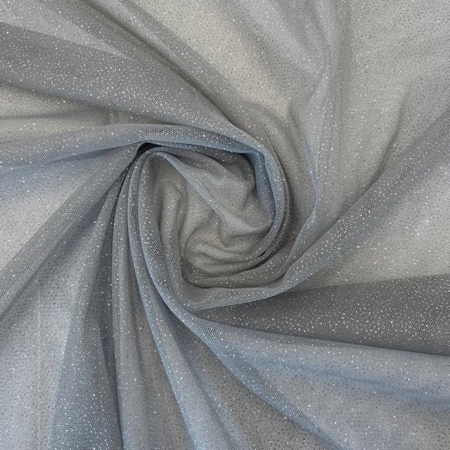 Tule Glitter – Cinzento/Silver