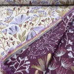 Jacquard Leaves and Flowers – Azul - imagem 4