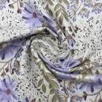 Jacquard Leaves and Flowers – Azul - imagem 2