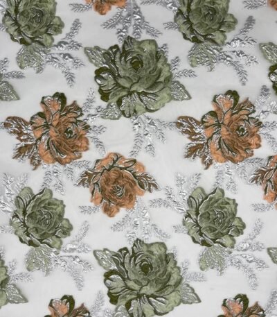 Jacquard Organza Rose – Verde