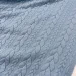 Jersey Jacquard Entrançado Acolchoado – Azul Claro - imagem 3
