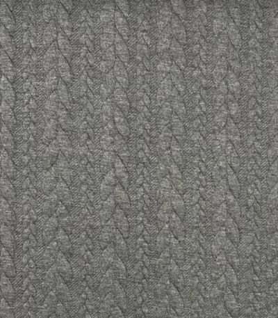 Jersey Jacquard Entrançado Acolchoado – Cinzento