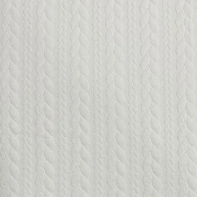 Jersey Jacquard Entrançado Acolchoado – Pérola