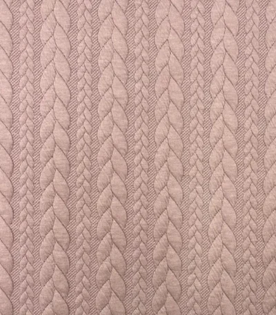 Jersey Jacquard Entrançado Acolchoado – Rosa Velho