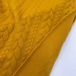 Jersey Jacquard Entrançado Acolchoado – Amarelo - imagem 3
