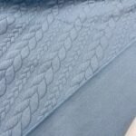 Jersey Jacquard Entrançado Acolchoado – Azul Claro - imagem 4