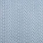 Jersey Jacquard Entrançado Acolchoado – Azul Claro