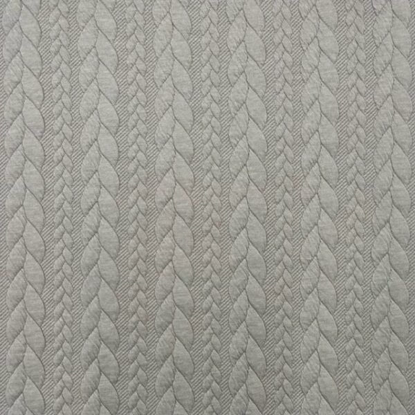 Jersey Jacquard Entrançado Acolchoado – Bege