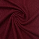 Jersey Jacquard Entrançado Acolchoado – Bordeaux - imagem 2