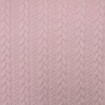 Jersey Jacquard Entrançado Acolchoado – Rosa Claro