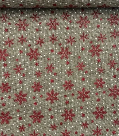 Juta Estampada Glitter Snow