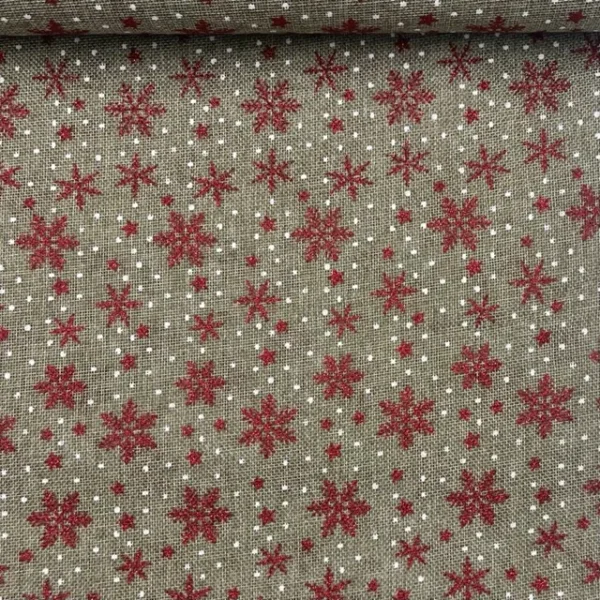 Juta Estampada Glitter Snow