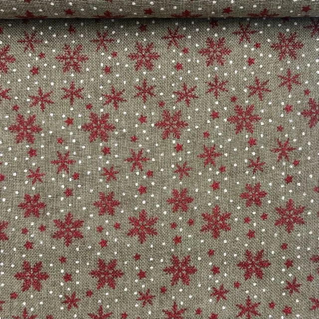 Juta Estampada Glitter Snow