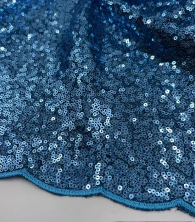 Lantejoula Shine c/ Terminação – Azul Turquesa
