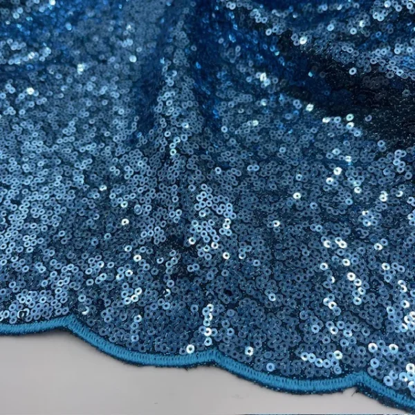 Lantejoula Shine c/ Terminação – Azul Turquesa