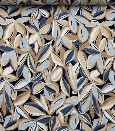 Linho Leaves – Azul