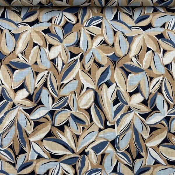 Linho Leaves – Azul