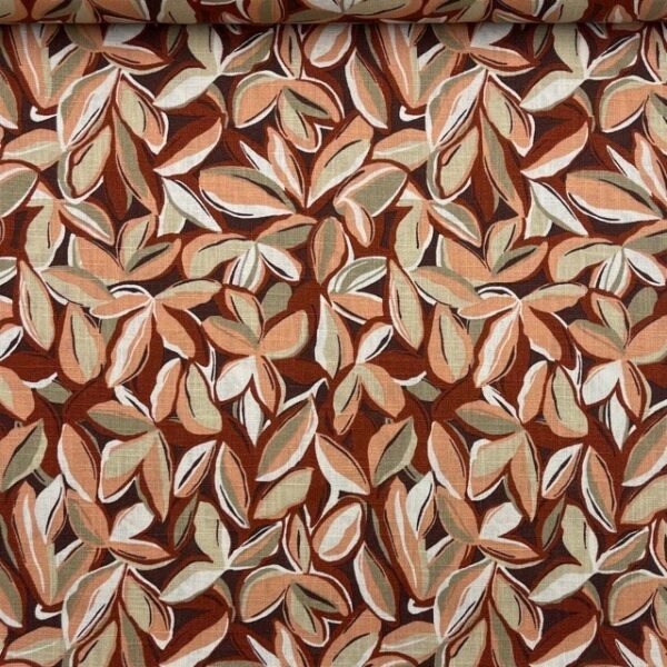 Linho Leaves – Castanho